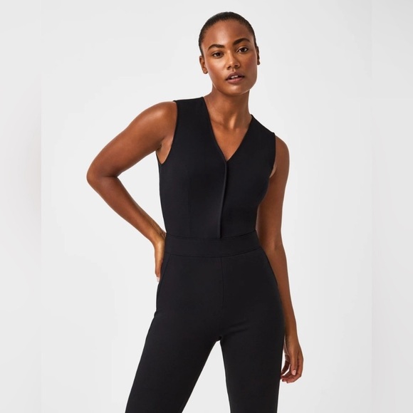 💐SPANX Black 20383 The Perfect Jumpsuit - Classic black - Picture 5 of 8